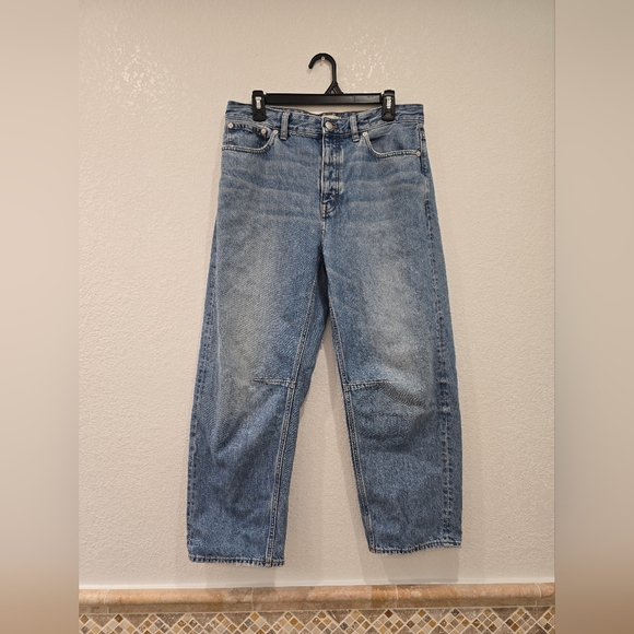 Madewell The Darted Barrel-Leg Jean Size 28 - Picture 3 of 9